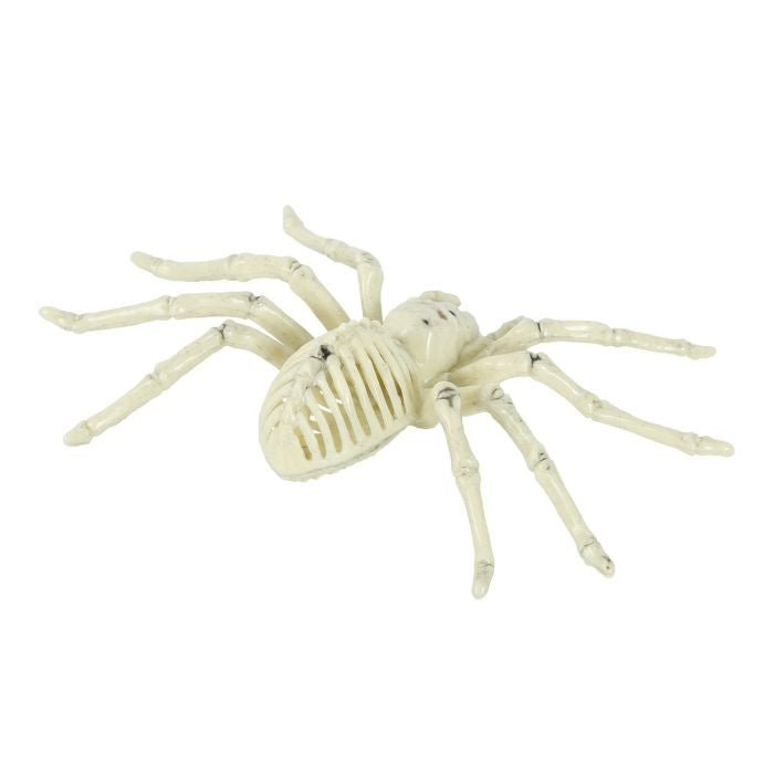 Halloween Skelett Spinne 24 cm | Gruselige Spinnen-Deko aus PVC für Halloween-Partys und Horror-Dekoration