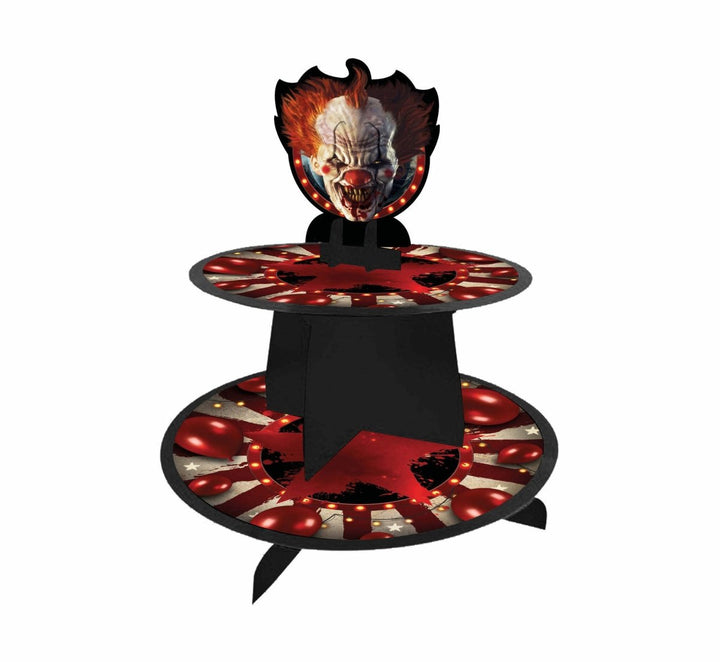 Halloween Clown Tischdekoration | Gruselige Clown Deko 40 x 30 cm für Halloween, Horrorparty und Mottoparty