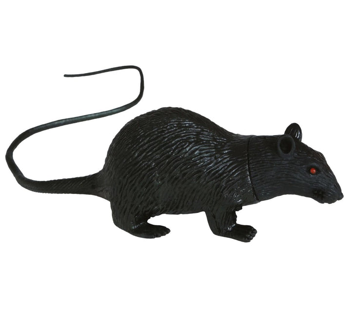 Halloween Ratte Deko 15 cm | Gruselige Latex-Ratte als Tischdekoration für Halloween-Partys und Horror-Dekoration