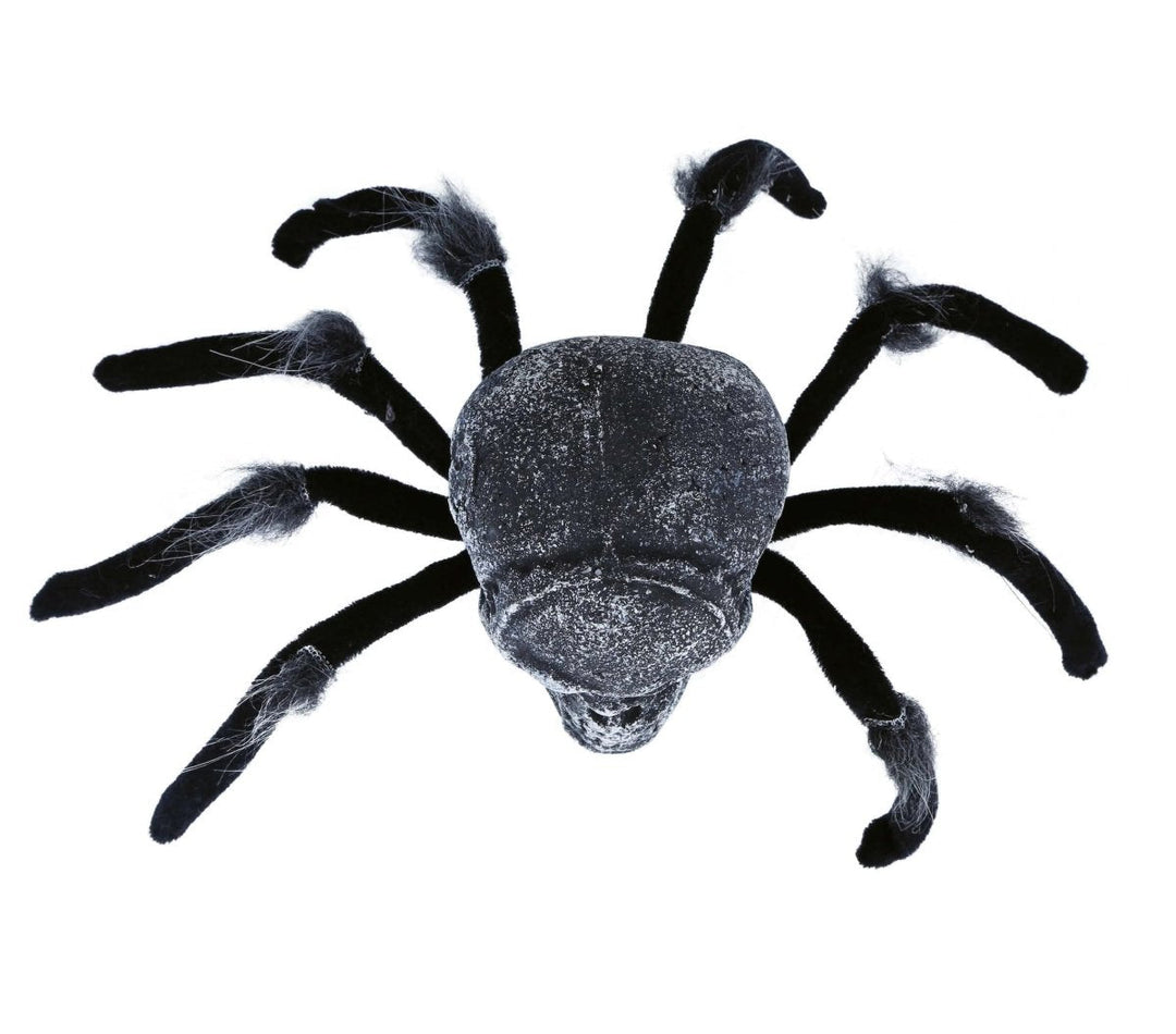 Halloween Spinne Tischdekoration | Gruselige Deko-Spinne aus Metall, Polyester und PVC für Halloween und Horrorparty