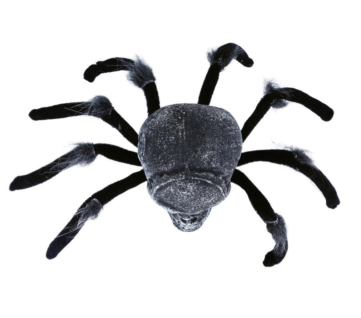 Halloween Spinne Tischdekoration | Gruselige Deko-Spinne aus Metall, Polyester und PVC für Halloween und Horrorparty