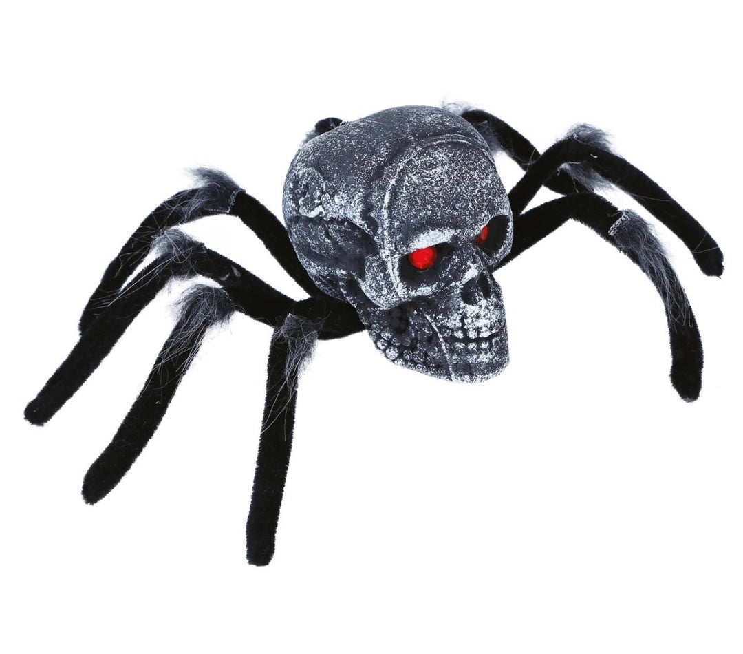 Halloween Spinne Tischdekoration | Gruselige Deko-Spinne aus Metall, Polyester und PVC für Halloween und Horrorparty