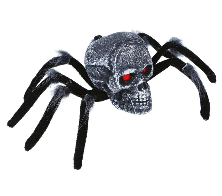 Halloween Spinne Tischdekoration | Gruselige Deko-Spinne aus Metall, Polyester und PVC für Halloween und Horrorparty