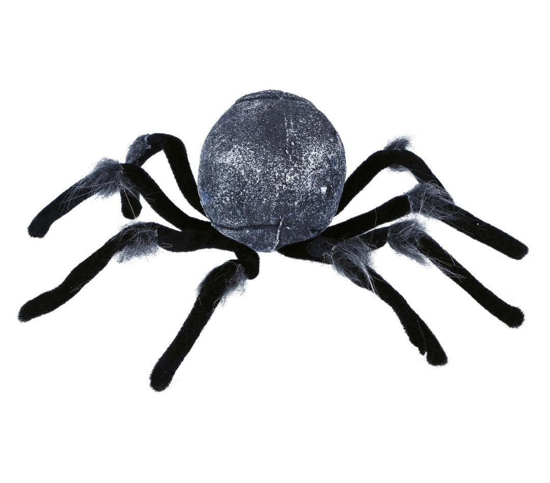 Halloween Spinne Tischdekoration | Gruselige Deko-Spinne aus Metall, Polyester und PVC für Halloween und Horrorparty