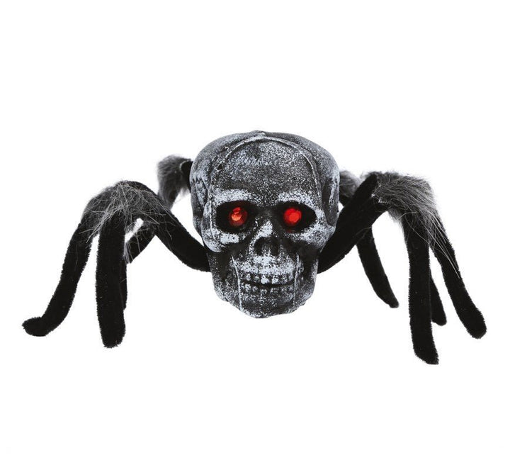 Halloween Spinne Tischdekoration | Gruselige Deko-Spinne aus Metall, Polyester und PVC für Halloween und Horrorparty