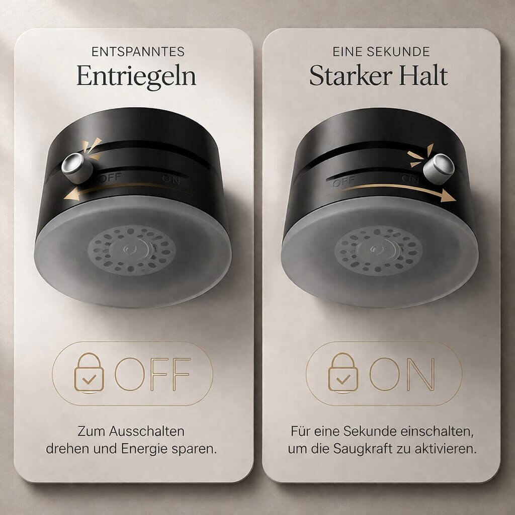 Magnetische Handyhalterung Auto mit Vakuum-Saugnapf | 360° drehbar &amp; faltbar | Für glatte Flächen, Vantrel