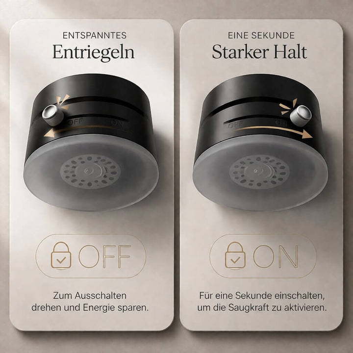 Magnetische Handyhalterung Auto mit Vakuum-Saugnapf | 360° drehbar &amp; faltbar | Für glatte Flächen, Vantrel