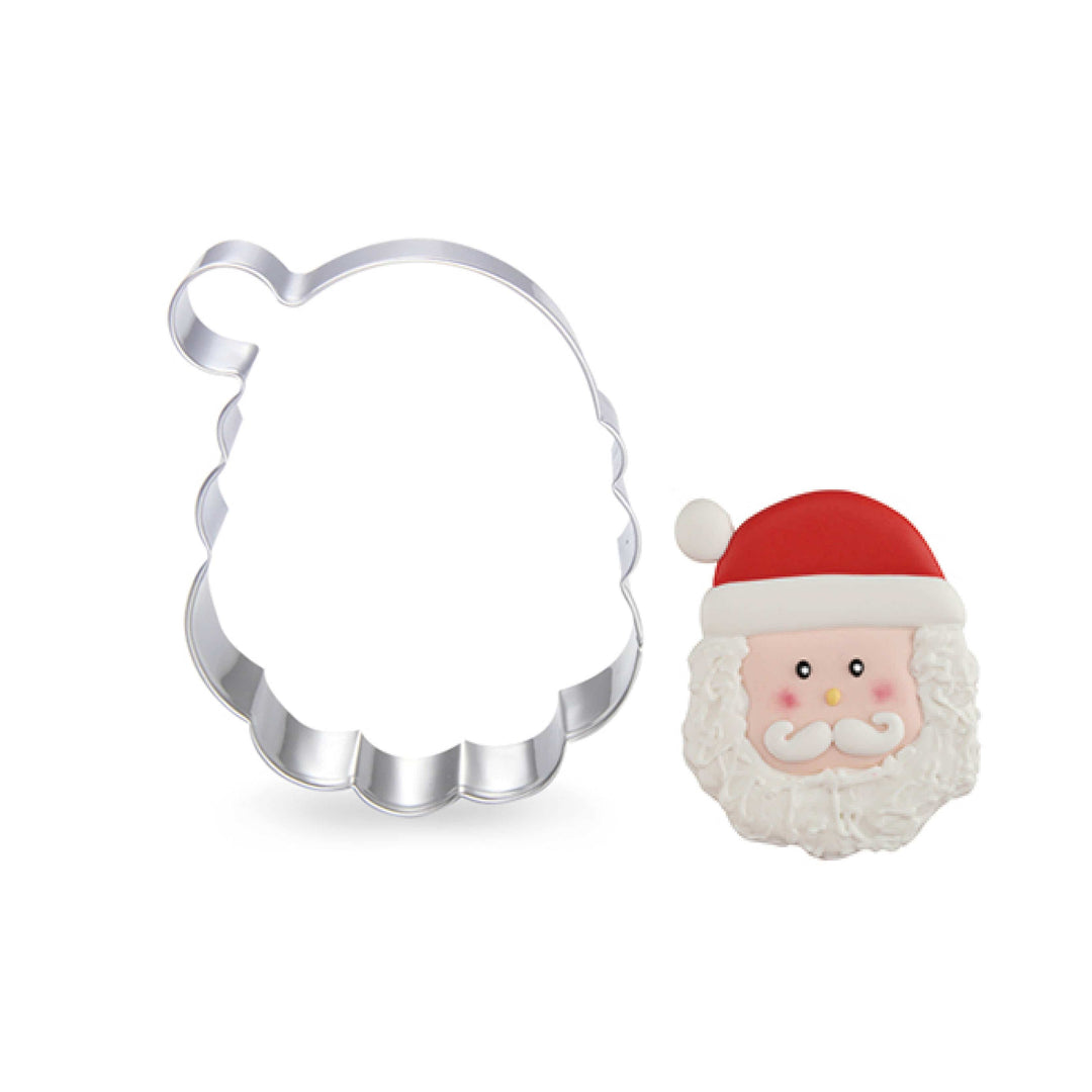 Weihnachtsmann Keksausstecher aus Edelstahl 8,5 x 6 cm | Ausstechform mit glatten Kanten für Weihnachtsplätzchen | Leicht zu reinigen