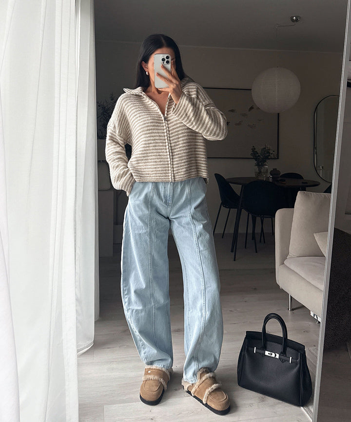 Barrel Jeans Damen | Baumwolljeans mit lockerer Passform