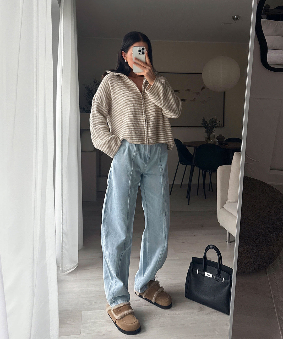 Barrel Jeans Damen | Baumwolljeans mit lockerer Passform