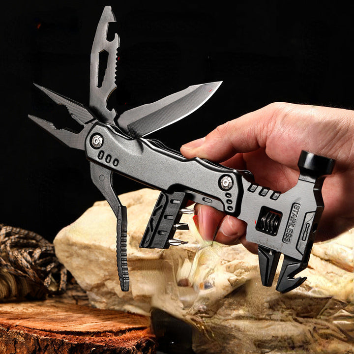 7-in-1 Multifunktionshammer kompakt | Mini-Werkzeug für Heim &amp; Outdoor | Hämmern, Schneiden, Klemmen, Schrauben &amp; Nagelziehen