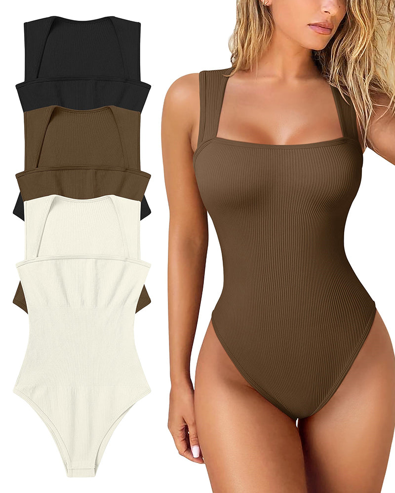 Damen Body Shaper figurformend | Atmungsaktiver Shapewear-Body mit Bauchkontrolle, Kompression &amp; verstellbaren Trägern