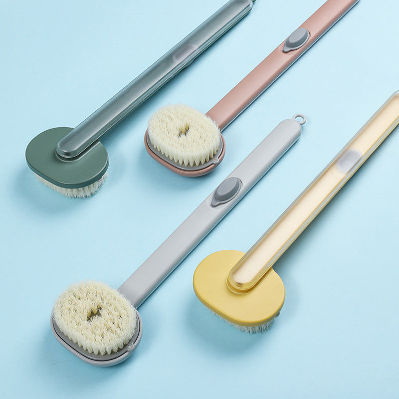 Long-Handled Bath Brush | Shower Massage Brush for Back Cleaning | Quick-Drying &amp; Skin-Friendly