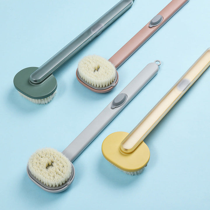 Long-Handled Bath Brush | Shower Massage Brush for Back Cleaning | Quick-Drying &amp; Skin-Friendly