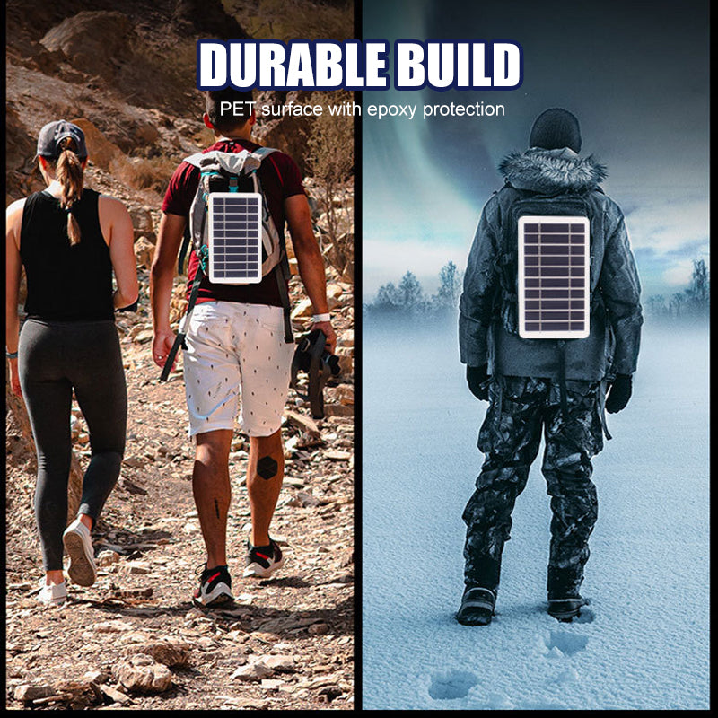 Kompaktes Solarpanel 2W 5V | Für Camping &amp; Notfall | Unterwegs Geräte nachladen | Leicht &amp; tragbar