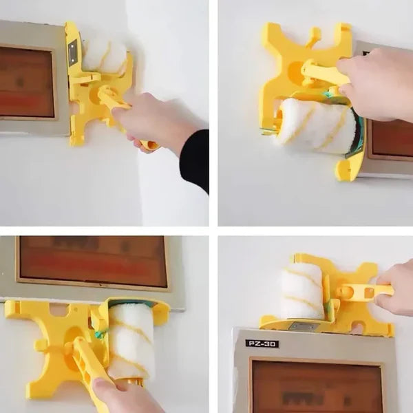 Outil rouleau à peinture pour bords nets | Protège cadres et plinthes sans ruban | Peinture rapide autour des fenêtres, portes et coins