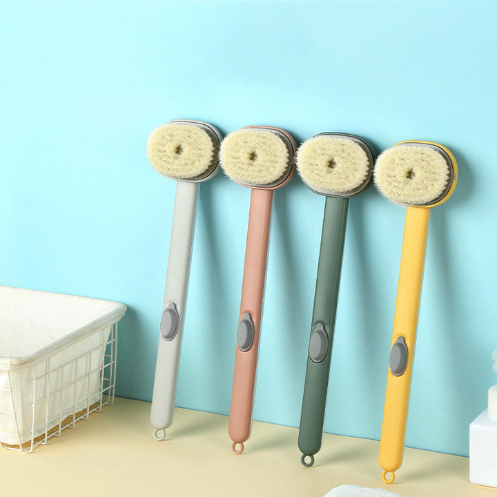 Long-Handled Bath Brush | Shower Massage Brush for Back Cleaning | Quick-Drying &amp; Skin-Friendly