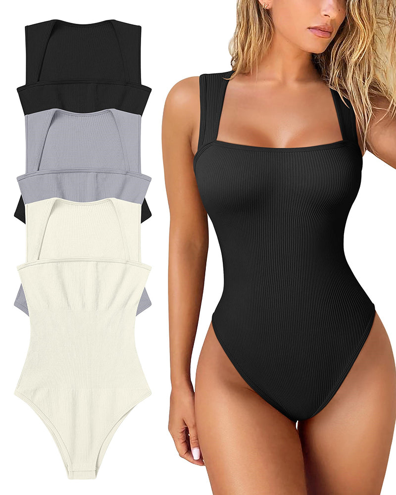 Damen Body Shaper figurformend | Atmungsaktiver Shapewear-Body mit Bauchkontrolle, Kompression &amp; verstellbaren Trägern