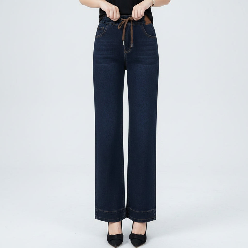Damen Stretchhose | Bequeme Baumwollhose mit elastischem Bund