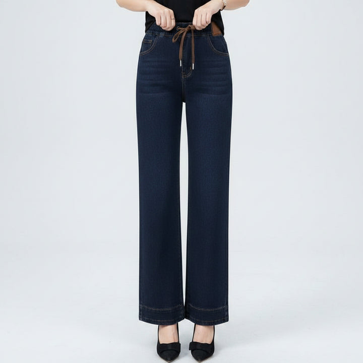 Damen Stretchhose | Bequeme Baumwollhose mit elastischem Bund