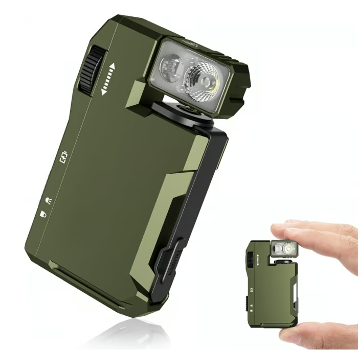 WUBENG5 – MicroBeam taktische Pocket-Lampe – 400 lm Helligkeit, USB-C, Magnetclip, ideal für Werkzeugtasche, Reparaturen &amp; Backpacking