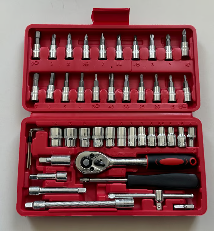 Chiave a cricchetto elettrica compatta con batteria | Coppia manuale 60 N·m e motore 1 N·m | Sottile per spazi stretti | Indicatore di carica e protezione