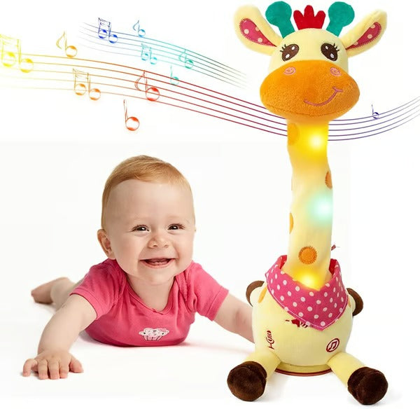 Singendes &amp; tanzendes Giraffen-Plüschtier | Wiederholt Sprache &amp; spielt 60 Kinderlieder | Kuschelig, interaktiv, ab Kleinkindalter