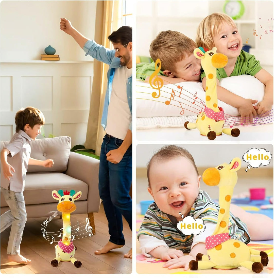 Singendes &amp; tanzendes Giraffen-Plüschtier | Wiederholt Sprache &amp; spielt 60 Kinderlieder | Kuschelig, interaktiv, ab Kleinkindalter