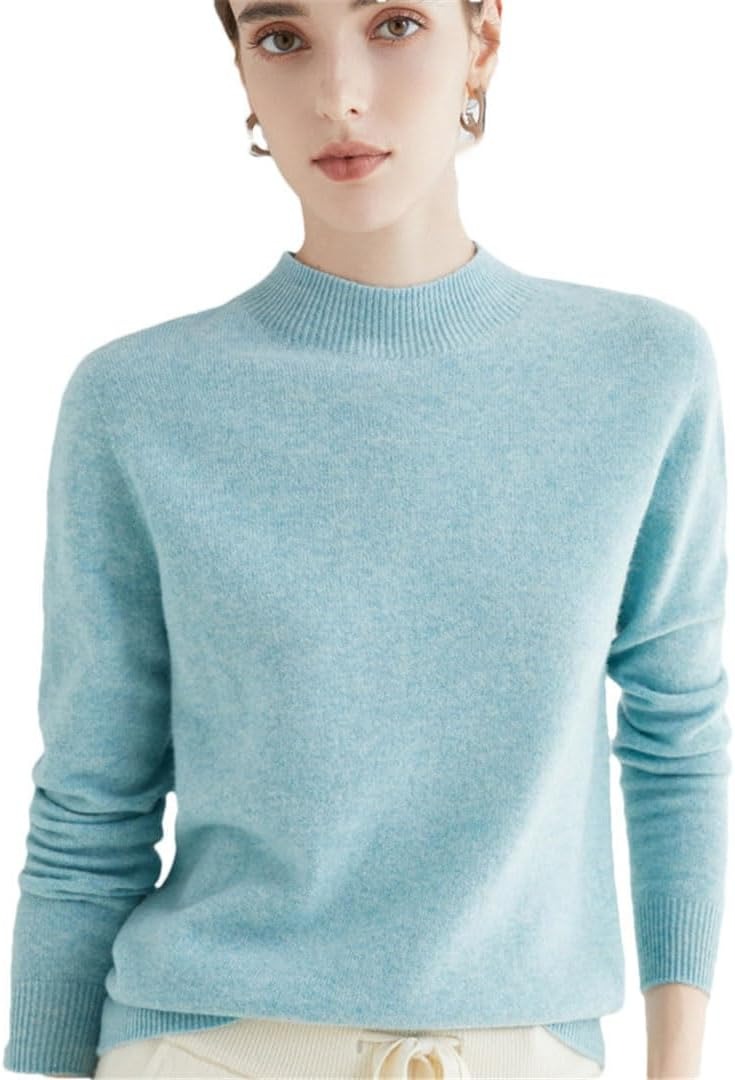 Damen Strickpullover | Figurbetonter Rippstrick-Pullover mit Rundhalsausschnitt und Stretch-Komfort