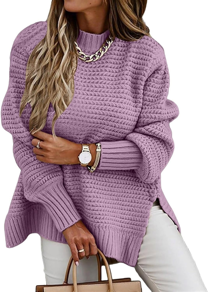 Damen Strickpullover | Weicher Winterpullover mit feinem Strickmuster und vielseitigem Schnitt für Alltag und Freizeit