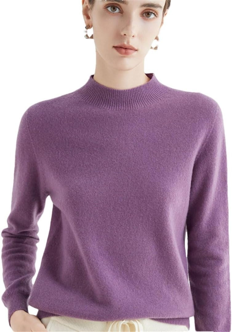 Damen Strickpullover | Figurbetonter Rippstrick-Pullover mit Rundhalsausschnitt und Stretch-Komfort