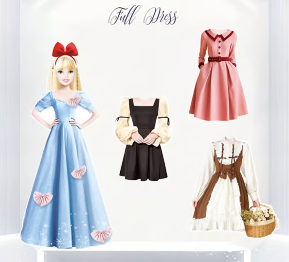Magnetisches Anziehpuppen-Buch mit Outfits &amp; Accessoires | wiederverwendbares Mix-&amp;-Match-Set | kreatives Reisespiel für Kinder