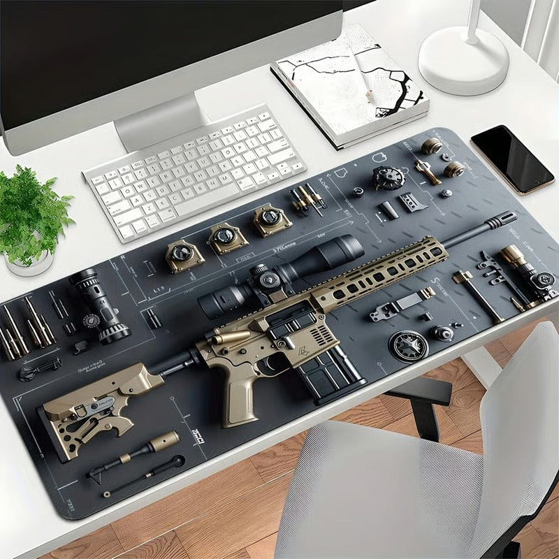TactiMat – Militärischer Waffenbau-Gaming-Schreibtischunterlage