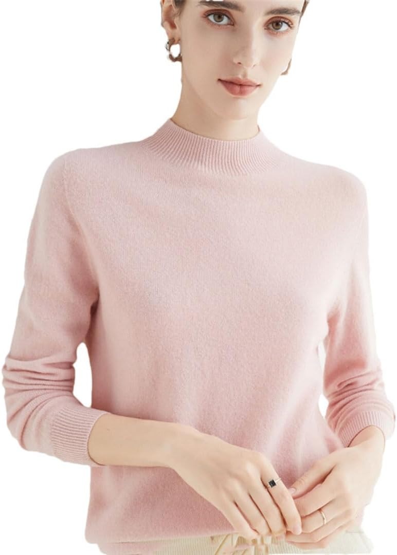 Damen Strickpullover | Figurbetonter Rippstrick-Pullover mit Rundhalsausschnitt und Stretch-Komfort