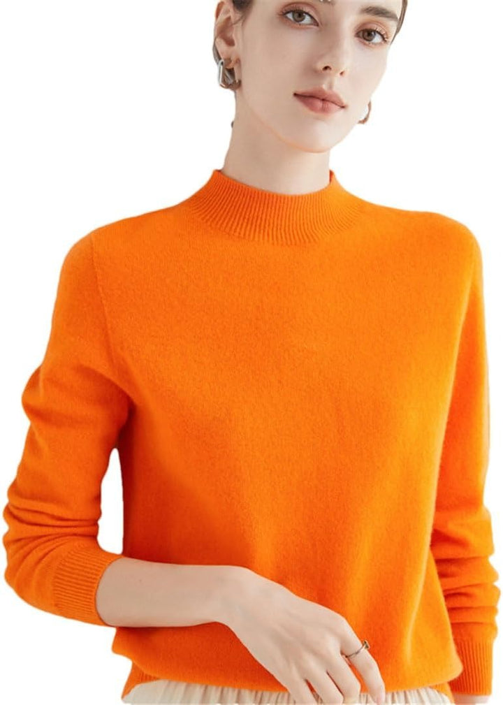 Damen Strickpullover | Figurbetonter Rippstrick-Pullover mit Rundhalsausschnitt und Stretch-Komfort