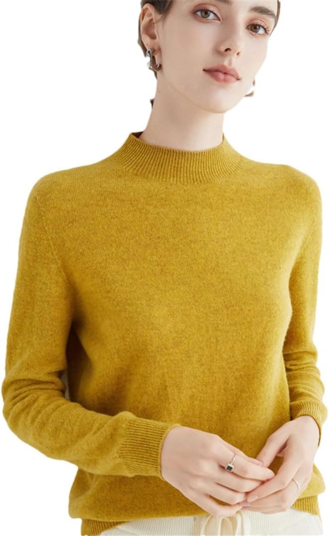 Damen Strickpullover | Figurbetonter Rippstrick-Pullover mit Rundhalsausschnitt und Stretch-Komfort