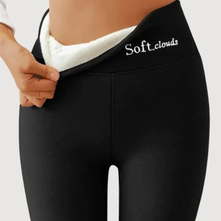 Damen Winterleggings | Gefütterte Thermoleggings mit hoher Elastizität für warme Alltags- und Freizeitlooks