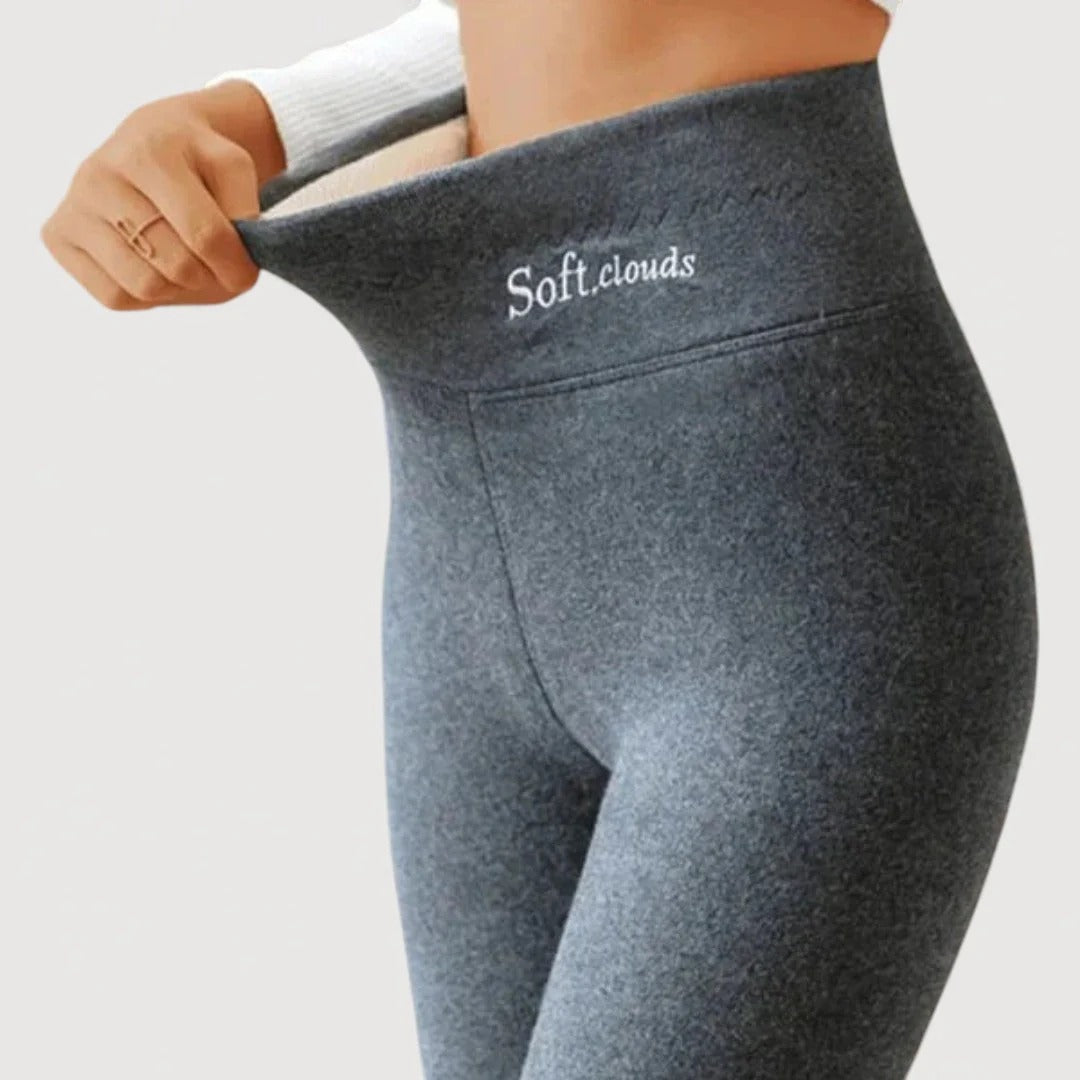 Damen Winterleggings | Gefütterte Thermoleggings mit hoher Elastizität für warme Alltags- und Freizeitlooks