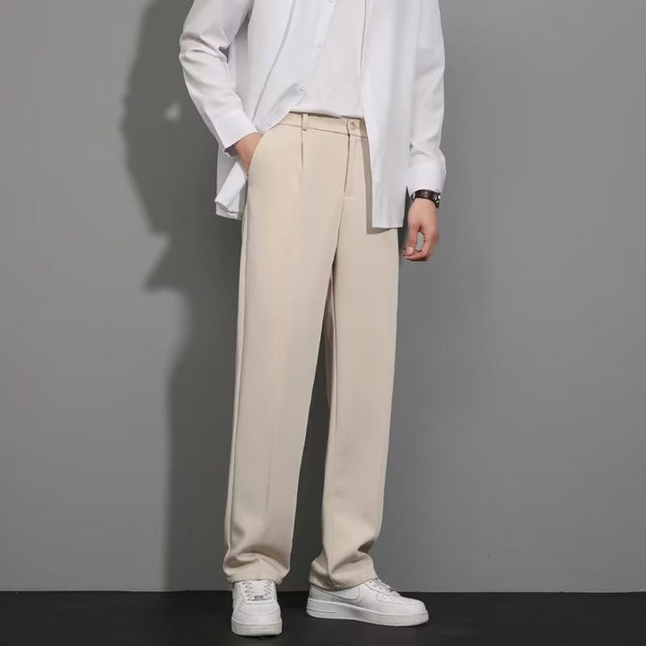 Atmungsaktive Stretchhose mit elastischem Bund &amp; Taschen | Ice-Silk kühlend, gerade Passform | Pflegeleicht, S–5XL