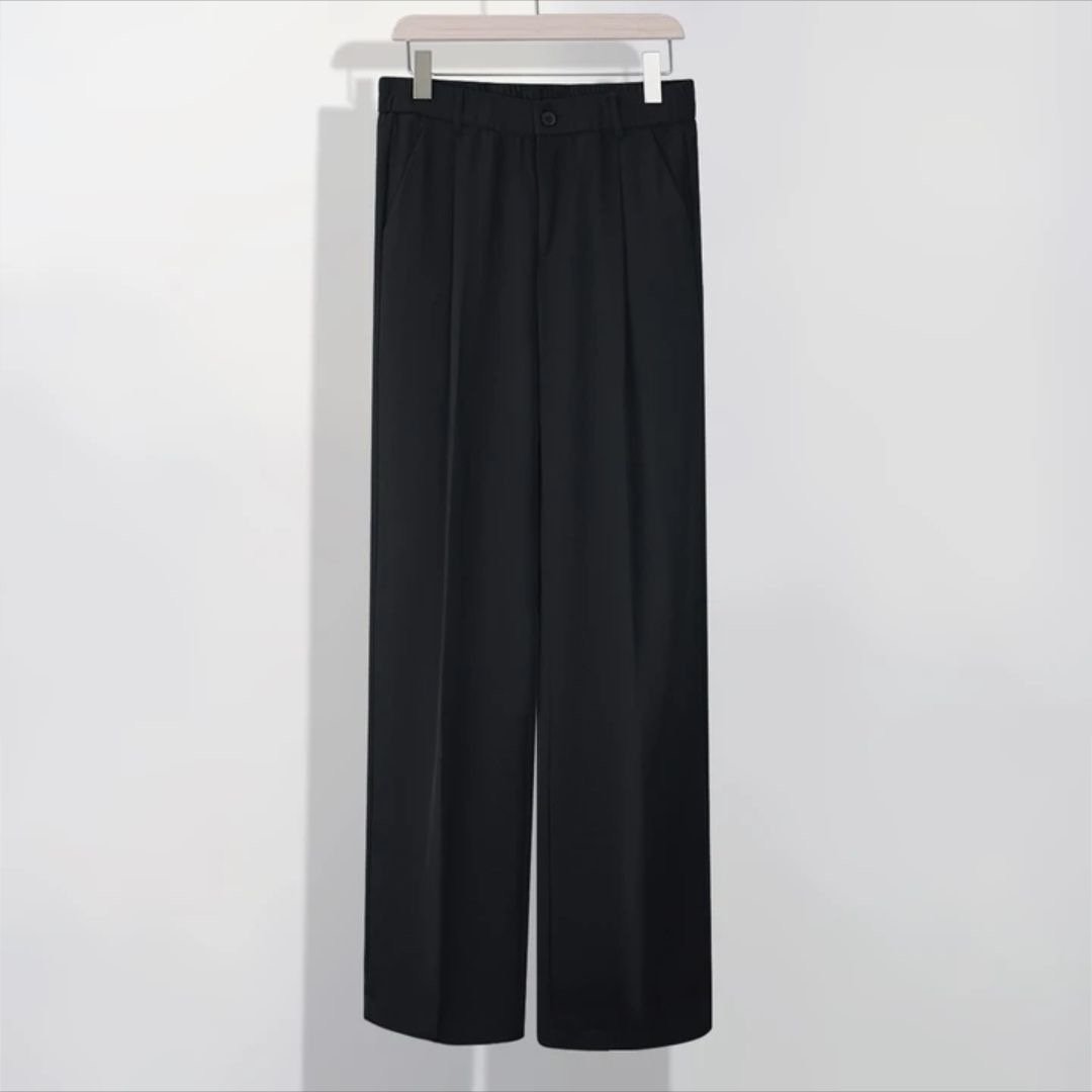 Atmungsaktive Stretchhose mit elastischem Bund &amp; Taschen | Ice-Silk kühlend, gerade Passform | Pflegeleicht, S–5XL