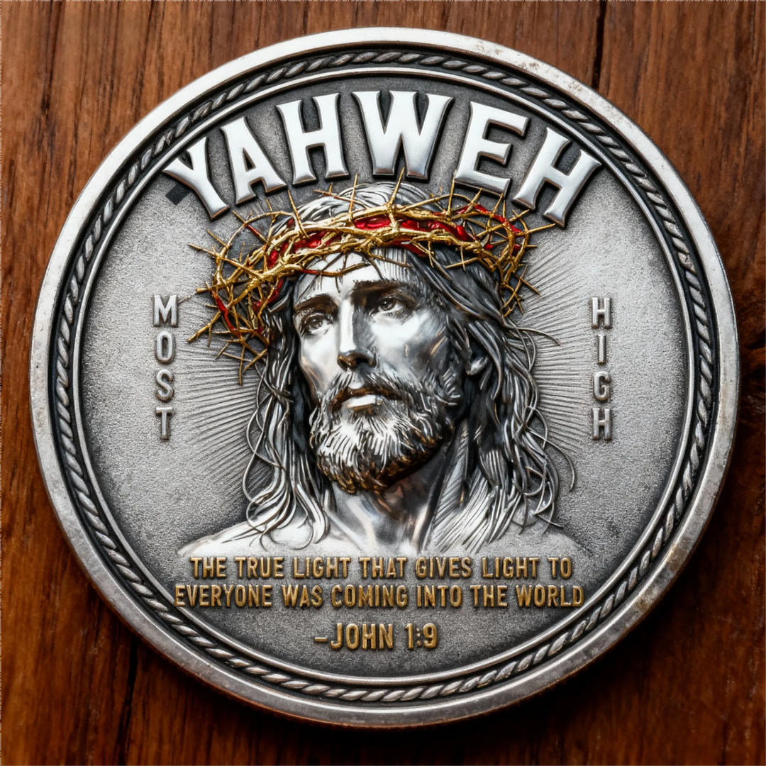 🌟 „Jahve – Todellinen valo“ uskon muistomitali ✝️