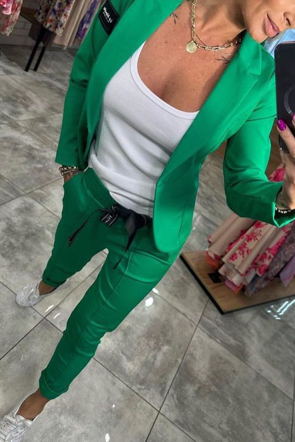 Damen Zweiteiler-Set mit elastischer Hose | Lockeres Oberteil &amp; bequeme Hose | Vielseitiger Alltagslook