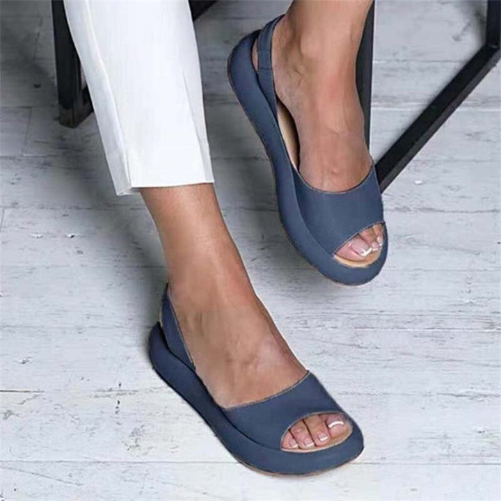 Damen-Sommersandalen aus Leder | gepolstertes Fußbett &amp; verstellbare Riemen | bequem für Alltag, Strand &amp; Party | 34–43
