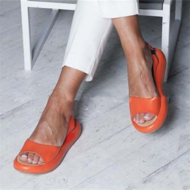 Damen Fußbett-Sandalen Keliso aus Mikrofaser | Slip-on mit elastischem Band | Offene Zehen, niedriger Absatz <3 cm