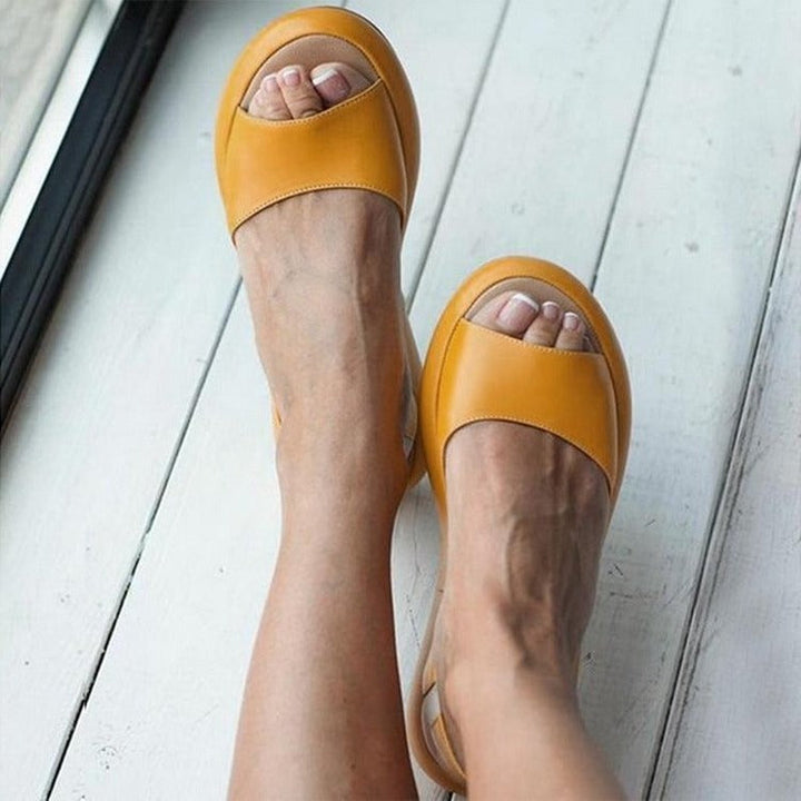 Damen-Sommersandalen aus Leder | gepolstertes Fußbett &amp; verstellbare Riemen | bequem für Alltag, Strand &amp; Party | 34–43