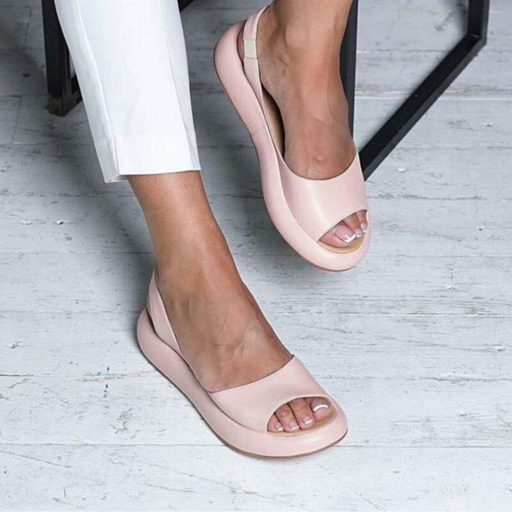 Damen-Sommersandalen aus Leder | gepolstertes Fußbett &amp; verstellbare Riemen | bequem für Alltag, Strand &amp; Party | 34–43