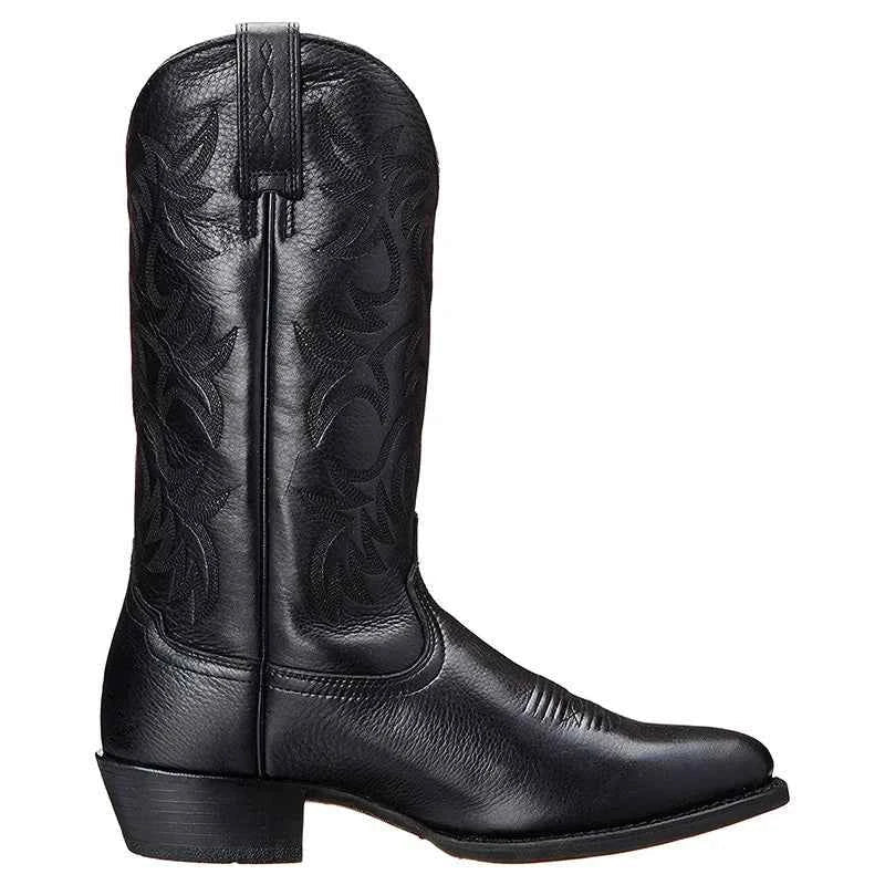 Damen Cowboystiefel im Western-Stil | Klassische Westernboots mit stabilem Absatz, hohem Schaft und dezenten Ziernähten