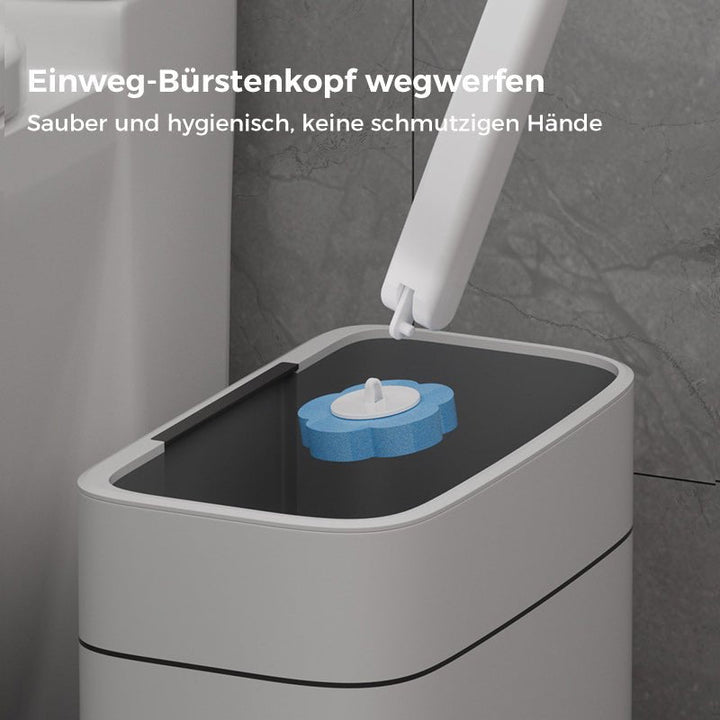 Antibakterielle Einweg-Toilettenbürste | Hygienische Reinigung &amp; Frischer Duft | Einfache Anwendung für sauberes Badezimmer