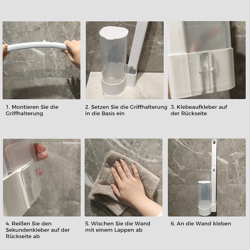 Antibakterielle Einweg-Toilettenbürste | Hygienische Reinigung &amp; Frischer Duft | Einfache Anwendung für sauberes Badezimmer