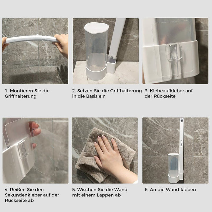 Antibakterielle Einweg-Toilettenbürste | Hygienische Reinigung &amp; Frischer Duft | Einfache Anwendung für sauberes Badezimmer